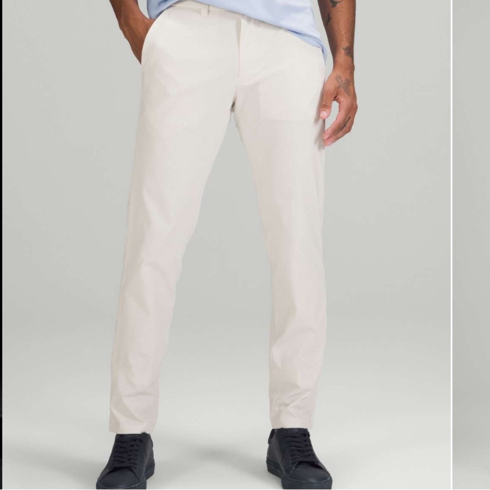 LULULEMON white Commission Slim Fit Pant Ventlight